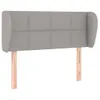 vidaXL Kopfteil mit Ohren Hellgrau 83x23x78/88 cm Stoff Produktbild-Vorschau 1