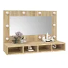 vidaXL Specchio con LED rovere Sonoma 90x31,5x62 cm Anteprima dell’immagine prodotto 9