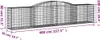 vidaXL Gabion s vysokým obloukem 400x50x80/100 cm Náhled obrázku produktu 5