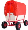 Chariot de transport bois max. 180kg rouge 4 roues Voir les images du produit 2