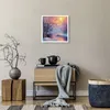 Poster - Poster ohne Rahmen - Öl Winter Fluss - 40x40 cm - Produktbild-Vorschau 6
