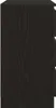 A side view of a black wooden sideboard with drawers. Produktbild-Vorschau