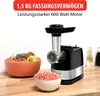 alpina Fleischwolf Elektrisch 600 Watt - 3 Scheiben 3/5/7 Produktbild-Vorschau 7