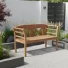 Gartenbank Friesenbank Teakholz Serie Föhr, 1.3 m breit, Produktbild-Vorschau 9
