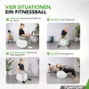 Tunturi Anti Burst Fitnessball mit Pumpe - Yoga-Ball 65 cm Produktbild-Vorschau 3