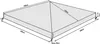 Pavillon Schutzhaube 2,5x2,5m Wasserdicht Transparent Produktbild-Vorschau 3