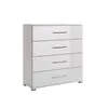 Weiße Hochglanz Kommode Family 100x107x40cm Modern 4 Produktbild-Vorschau 1