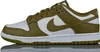 A side view of a Nike Dunk Low Retro sneaker in 'Pacific Moss' colorway. Produktbild-Vorschau