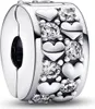 Pandora Infinity Coeurs Charm clip scintillant 792235C01 Voir les images du produit 1