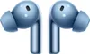 A pair of blue wireless earbuds with silver stems, shown from the front against a white background. Náhled obrázku produktu