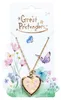 Collier avec médaillon en forme de cœur papillon Voir les images du produit 1