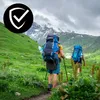 Wanderstöcke 2er Set, Verstellbare und faltbar Walking Produktbild-Vorschau 2