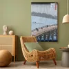 Vliesstoff Leinwandbild - Sudden Shower over Shin-Ohashi Produktbild-Vorschau 4
