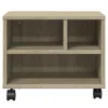 vidaXL Stojak na drukarkę z kółkami dąb sonoma 41x32x34,5 Podgląd zdjęcia produktu 5