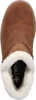 A top-down view of a brown winter boot with white fur lining. Anteprima dell’immagine prodotto