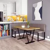 Eckbank AKIKO METAL mit Tisch 196x142 links - Eckbankgruppe Produktbild-Vorschau 2