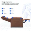 Diagram of an ergonomic recliner chair with numbered features. Anteprima dell’immagine prodotto