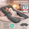ELONEO Seitenschläferkissen mit Bezug, Stillkissen, Produktbild-Vorschau 3