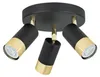 KAR-LIGHTING Deckenstrahler 3-flammig Schwarz/Gold, Metall Produktbild-Vorschau 1