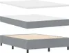 vidaXL Letto a molle con testiera grigio chiaro 160 x 200 Anteprima dell’immagine prodotto 4