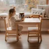 Kinder Tisch und 2 Stühle Set aus Kiefernholz - Spiel- Produktbild-Vorschau 3