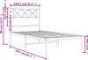 VidaXL 372321, Bílá, 104,5 cm, 2,07 m, 90 cm, 1000 x 2000 Náhled obrázku produktu 7