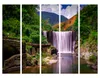 Akusticher Raumteiler Wasserfall Foto Paravent 225x172 cm Produktbild-Vorschau 4