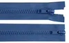 1 Reißverschluss 2-Wege 5mm 65 cm teilbar Autolock Doppelzipper jeansblau Produktbild-Vorschau