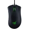 A top-down view of a black Razer DeathAdder Elite gaming mouse against a white background. Produktbild-Vorschau