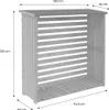 sweeek - Kaminholzregal 120x45x120cm, Holz - Natur Produktbild-Vorschau 6