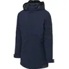 A navy blue parka jacket shown from the front. Produktbild-Vorschau