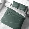 Bettwäsche 200x220 cm Baumwolle Grün Weiß Streifen Produktbild-Vorschau 2
