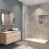 Walk in Duschwand 120x200cm Milchglasstreifen Produktbild-Vorschau 1