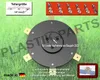 A close-up view of a grass trimmer head with blades, set against a grassy background. Includes diagrams and text overlays. Náhled obrázku produktu