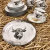 Toro 18 pezzi servizio caffè casa di campagna stoviglie Anteprima dell’immagine prodotto 3
