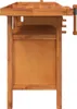 vidaXL Pracovný stôl so zásuvkami a zverákmi 162x62x83 cm Náhľad obrázku produktu 4