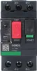 A close-up studio shot of a motor protection circuit breaker. Voir les images du produit