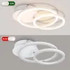 A split image showing a modern LED ceiling light in two states: on and off. The top panel shows the light illuminated with warm white light, and the bottom panel shows the light turned off. Podgląd zdjęcia produktu