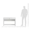 KOMTO Desk NOVA – Schreibtisch Weiß mit 2 Schubladen, Produktbild-Vorschau 11