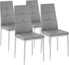 Lot de chaises avec strass - gris, Lot de 4 Voir les images du produit 1