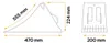 CARGOPARTS Unterlegkeil CARGO-E020 470mm 201mm 225mm Produktbild-Vorschau 2