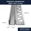 Dalsys Glasführungsschiene Fliesenprofil 250cm x 11mm x Produktbild-Vorschau 2