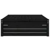 vidaXL Gartenhocker Schwarz 120x80 cm Massivholz Kiefer Produktbild-Vorschau 5