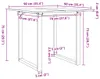 vidaXL Esstisch O-Gestell 90x90x75cm Massivholz Kiefer und Produktbild-Vorschau 7