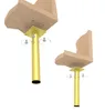 Stahl Möbelbeine rund 14,6 cm, Set mit Schrauben, gold, 4 Produktbild-Vorschau 3