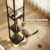 HOMCOM LED-vloerlamp met planken, schakelaar en Productafbeelding-voorbeeld 4