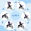HOMCOM 6-in-1 Dreirad mit Schubstange, Kinderdreirad mit Produktbild-Vorschau 4