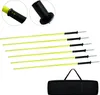 LZQ 6 x Slalom Pole Training Pole 150 cm s ø 25 mm Žltá Náhľad obrázku produktu 1