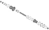 Tylna oś piasty Shimano Wh-r9270-c50-tu-r srebrna srebrna Podgląd zdjęcia produktu 3
