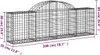 vidaXL Gabionen mit Hochbogen 20 Stk. 200x30x60/80 cm Produktbild-Vorschau 6
